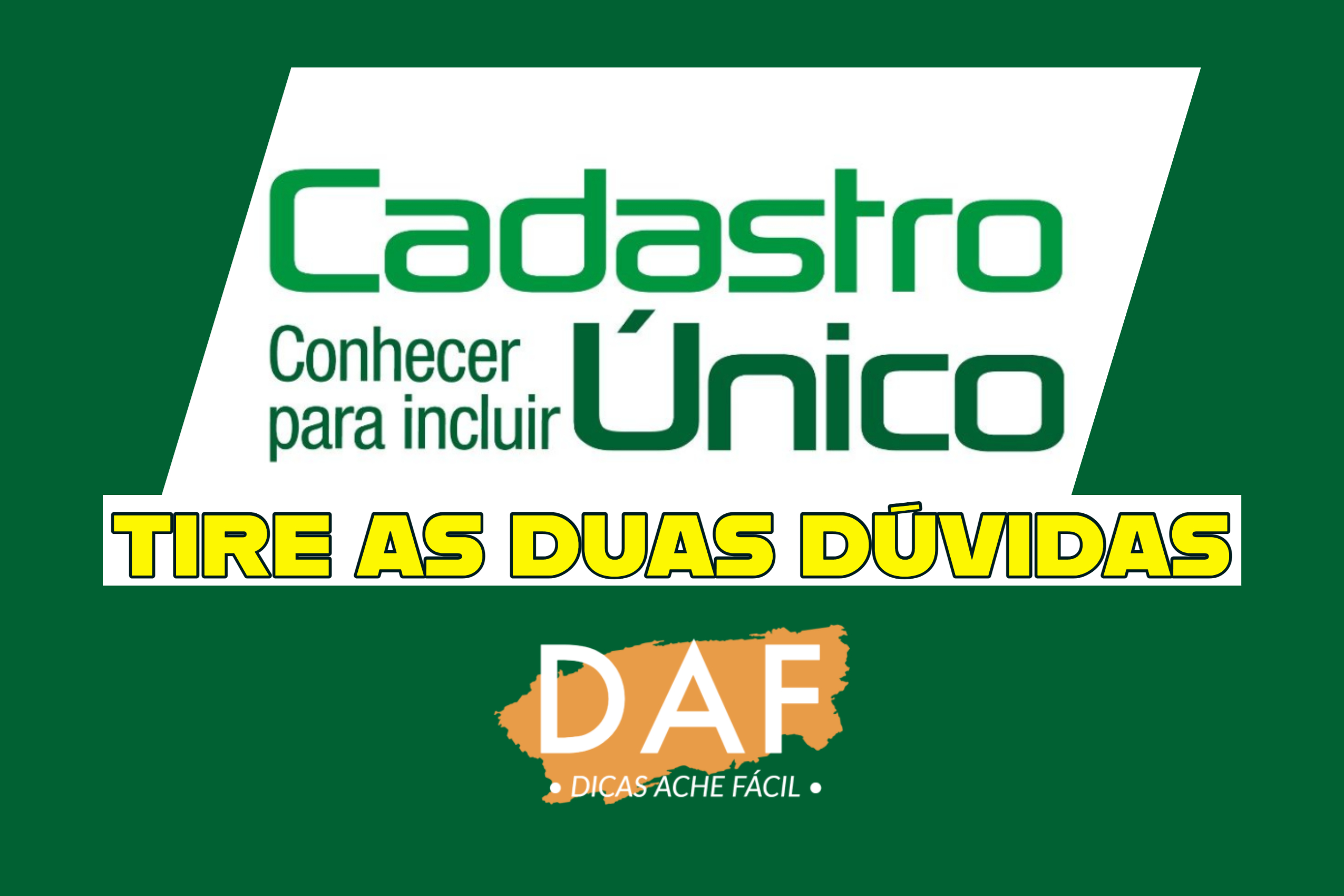 Meu CadÚnico tire as suas dúvidas!